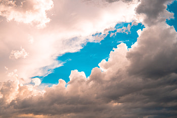 Blue Clouds , clouds, nature HD wallpaper