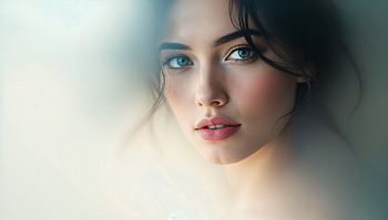 Ethereal Beauty in Clarity, woman, portrait, face, cute, model HD wallpaper
