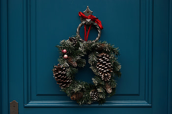 Holidays, Flowers, Christmas, Decoration, Wreath HD wallpaper