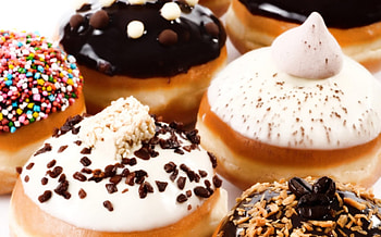 Cream Topped Doughnuts, sweet, abstract, filling, topping, delicious, bakery, doughnuts, cream HD wallpaper