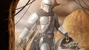 A Clan Of Two Mandalorian , the-mandalorian-season-2, the-mandalorian, tv-shows, star-wars, baby-yoda, artstation HD wallpaper