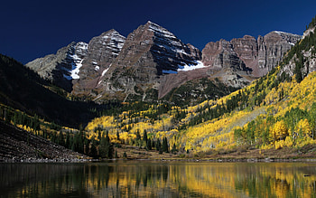 mountain, nature, fun, lake HD wallpaper