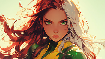 Rogue from X-Men: Stunning Anime, X-Men, Rogue (Marvel Comics), anime girl HD wallpaper