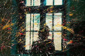 Abstract, Silhouette, Spray, Blur, Smooth, Paint, Girl, Window HD wallpaper