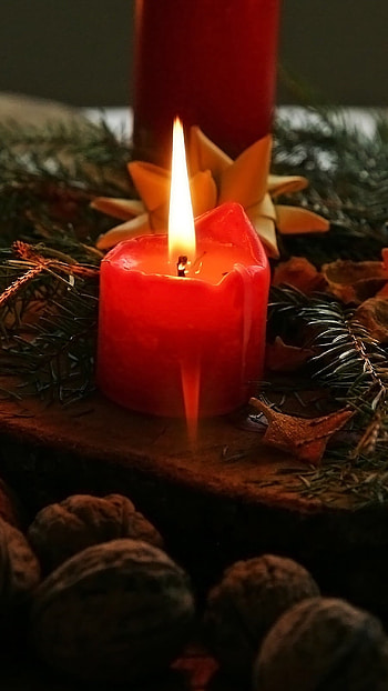 Candle, Christmas Candle, spa HD phone wallpaper