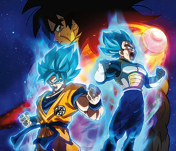 Dragon Ball Super: Broly — Goku & Vegeta (Super Blue) Quad, Anime, Dragon Ball, Dragon Ball Super: Broly, Goku, Vegeta (Dragon Ball), Goku & Vegeta HD wallpaper