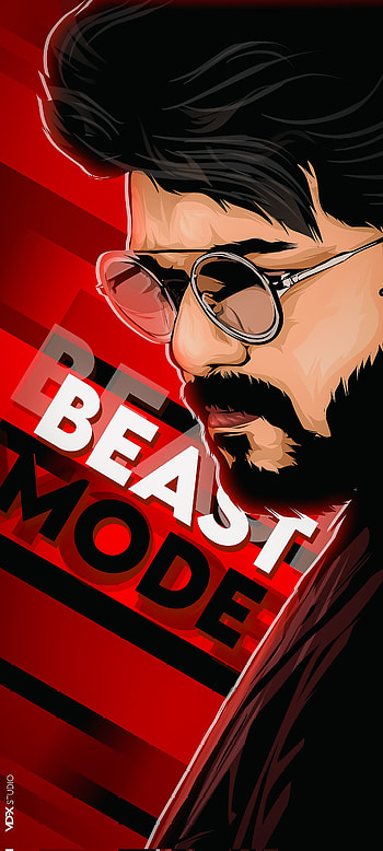 Thalapathy Vijay, glasses, tv, beast HD phone wallpaper