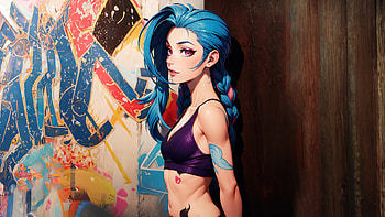 Jinx League Of Legends Netflix, arcane, netflix, jinx-league-of-legends, tv-shows, league-of-legends, deviantart HD wallpaper