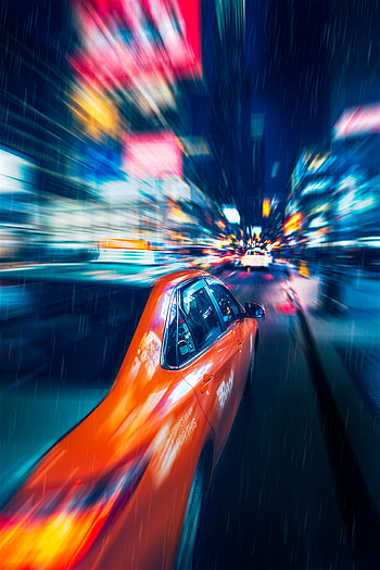 Auto, Cars, Lights, Blur, Smooth, Long Exposure, Speed HD phone wallpaper