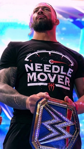 Roman Reigns, music, blue HD phone wallpaper
