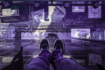 Looking Down The Building , graphy, shoes HD wallpaper