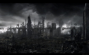 post apocalyptic background HD wallpaper