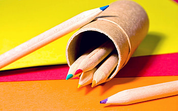 Pencil, RGB, wood, Color HD wallpaper