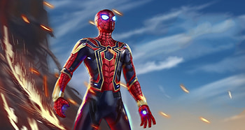Iron Spiderman Avengers Infiniy War, spiderman, avengers-infinity-war, artwork, superheroes, artstation, digital-art HD wallpaper