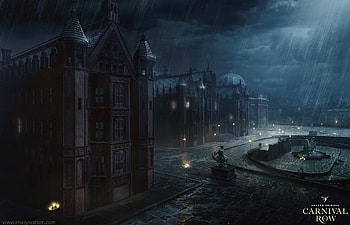 Carnival Row, night, fantasy, imery watson, city, art, world, luminos HD wallpaper