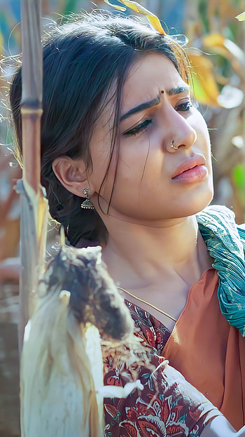 Samantha Akkineni, rangastalam, telugu actress, beautiful HD phone wallpaper