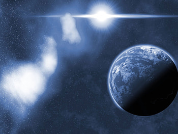 Landscape, Planets, Universe, Sun HD wallpaper
