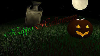 Happy Halloween, halloween, happy, fantasy, 3d HD wallpaper