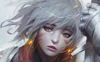 Anime Warrior Women , anime, warrior, artist, artwork, digital-art HD wallpaper
