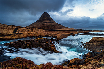 waterfall, Kirkjufoss, nature, Kirkjufell HD wallpaper