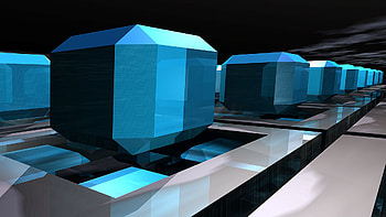 Abstract, Shine, Light, Form, Forms, Squares HD wallpaper