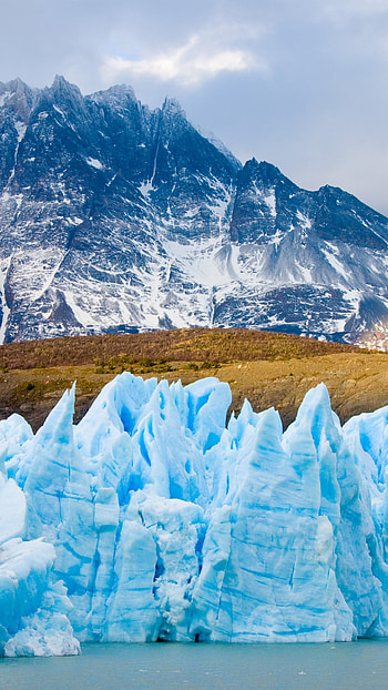 Mountains, Glacier, Chile, Nature HD phone wallpaper