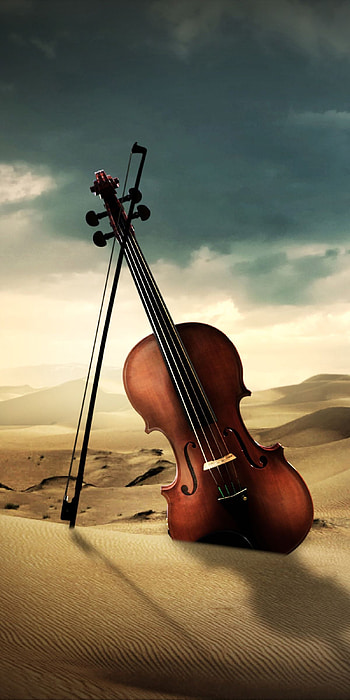 Morsy, cloud, violin HD phone wallpaper