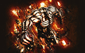 Armored Titan, Attack on Titan, Shingeki no Kyojin, Yoroi no Kyojin, Nine Titans, grunge art, anime characters, Attack on Titan characters HD wallpaper