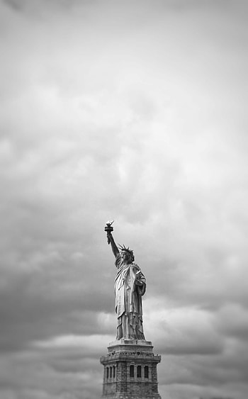 Liberty , Black and white graphy, Elegant decoration, wall HD phone wallpaper