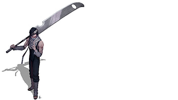 Zabuza Momochi With Sword White Background Naruto HD wallpaper