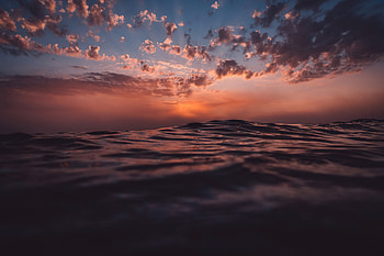 Sea Sunset Relaxing Water , sea, sunset, nature HD wallpaper