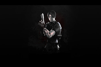 Leon Scott Kennedy, biohazard, leon s kennedy, style, black, leon, leon lennedy, hair style, tattoo, resident evil- biohazard, hero, movie, game, gun, resident evil, dark, adventure, action, video game, degeneration, weapon, resident evil- degeneration, hair HD wallpaper