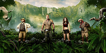 Jumanji Welcome To The Jungle , jumanji-welcome-to-the-jungle, 2017-movies, movies, dwayne-Johnson, karen-gillan, kevin-hart HD wallpaper
