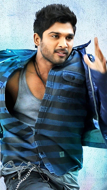 Allu Arjun Army, Blue Background, Allu Arjun HD phone wallpaper