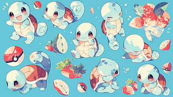 Squirtle Squad: Charming Pokémon, Pokemon, Squirtle (Pokémon), cute, character design HD wallpaper