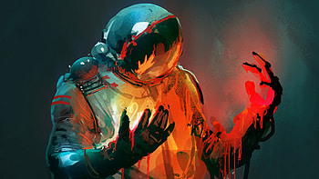 Astronaut, fantasy, 2019, art HD wallpaper