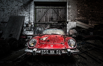 Abandoned Old Rusty Car, cars, rusty, vintage, graphy, fiat HD wallpaper