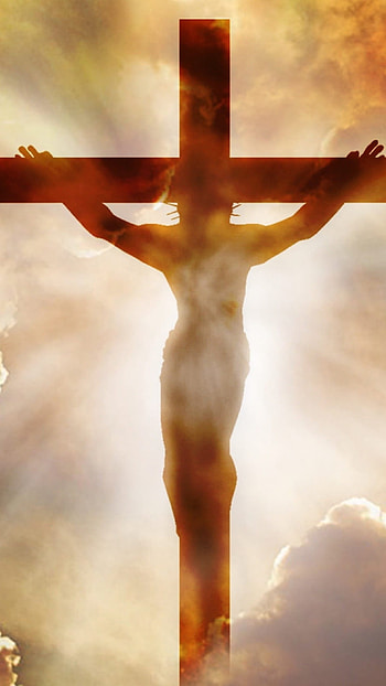 Jesus Cross, Clouds, Sunset Background, sunset, background HD phone wallpaper