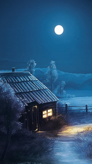 Good Night, Night, Village HD phone wallpaper