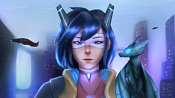 Cyberpunk Girl Segorol , cyberpunk, artist, artwork, digital-art, artstation HD wallpaper