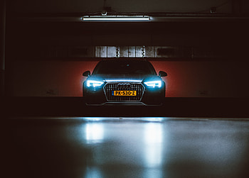 Audi, Cars, Lights, Shine, Light, Front View, Headlights HD wallpaper
