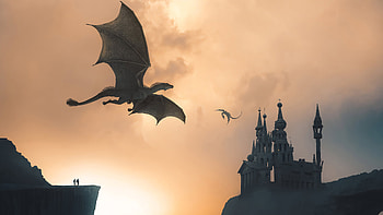 Dragons Worship To Throne , dragon, artist, artwork, digital-art HD wallpaper