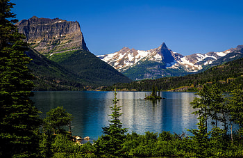 Glacier National Park , Mountain landscapes HD wallpaper