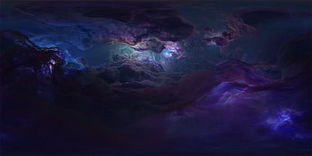 Nebula, fantasy, blue, space, cosmos, tim barton HD wallpaper
