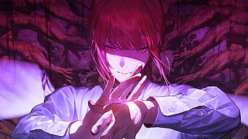 Chainsaw Man — Makima's Crimson Gaze, Chainsaw Man HD wallpaper