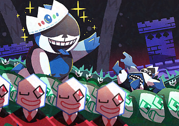 Deltarune Kings: Lancer and King Unite in Adventure, King (Deltarune), Lancer (deltarune), video game, deltarune HD wallpaper