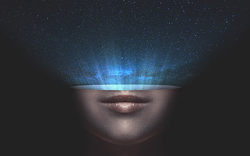 Universe, Stars, Space, Face HD wallpaper