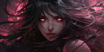 Whispered Fury, Digital Art, illustration, AI Art, portrait, dark HD wallpaper