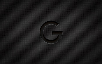 Google carbon logo, , grunge art, carbon background, creative, Google black logo, brands, Google logo, Google HD wallpaper