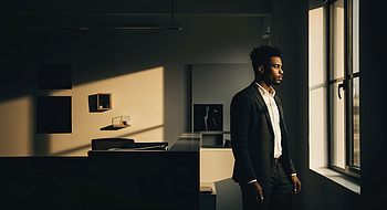 Office Worker Contemplating by the Window, Businessman, office, sunlight, professional HD wallpaper
